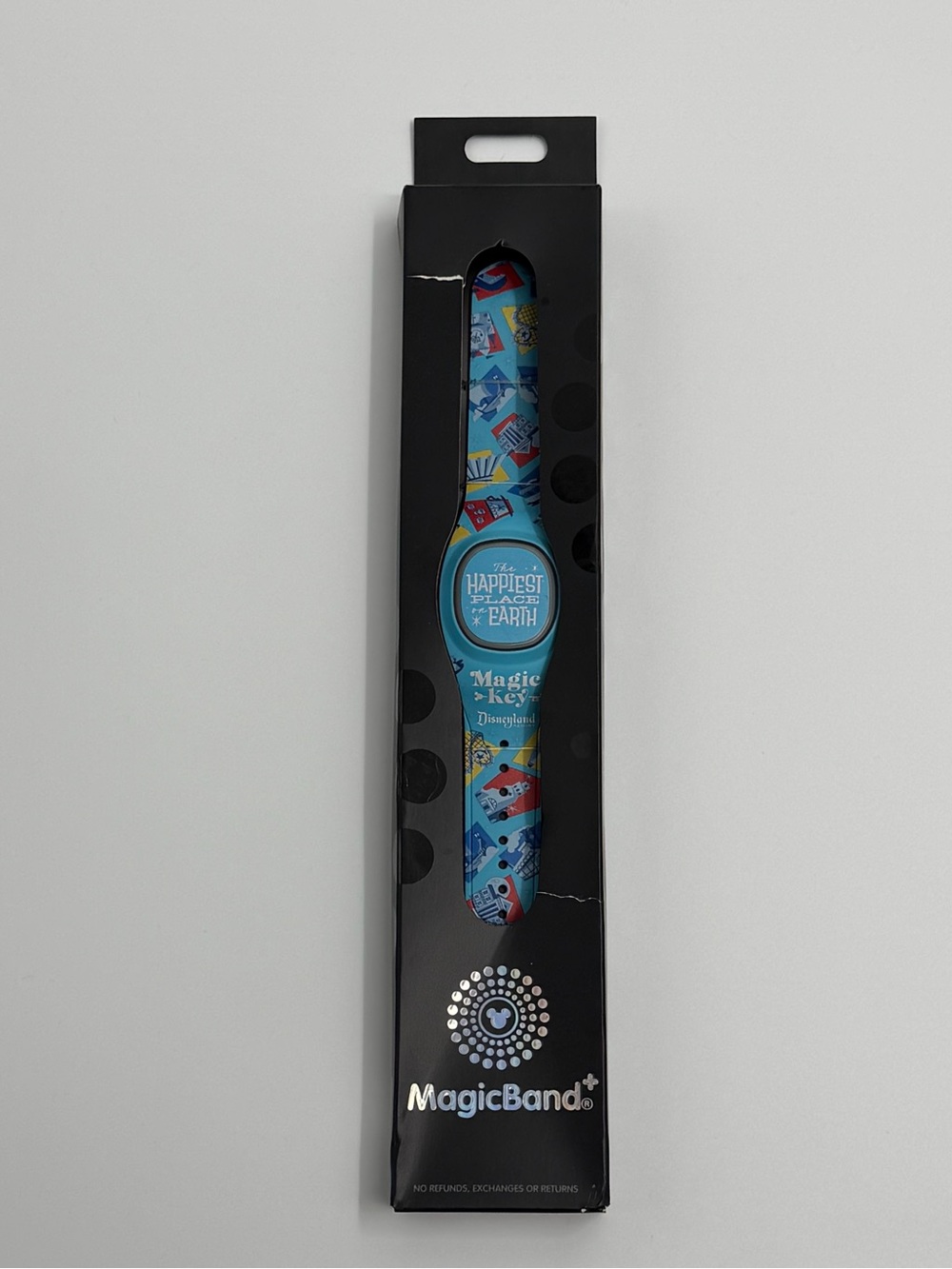 Disney MagicBand+ Blue 'Happiest Place on Earth' Wristband